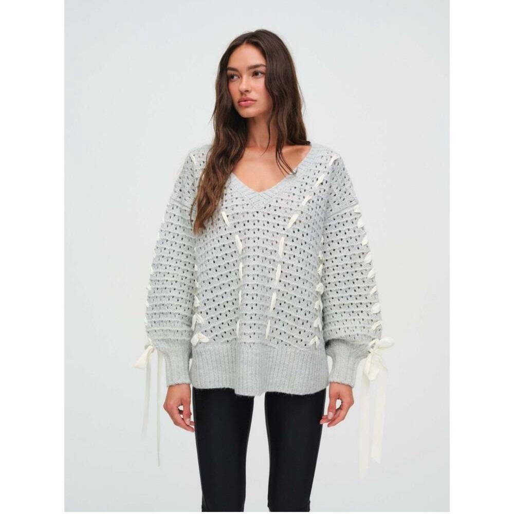 SOLD
For Love And Lemons Liberty V-Neck Sweater